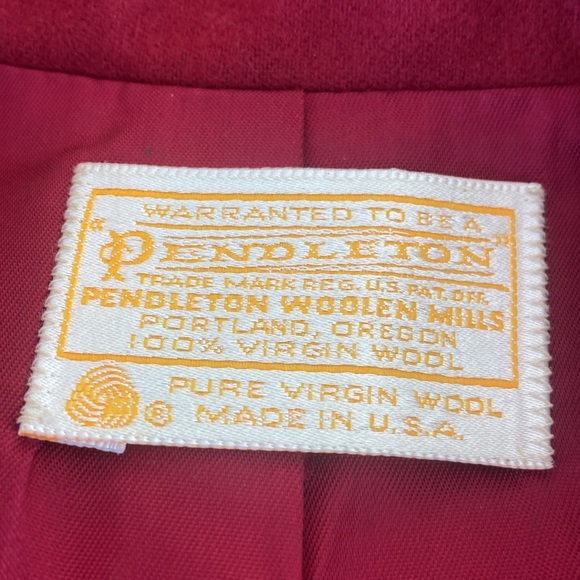 Pendleton red wool blazer - Picture 6 of 6